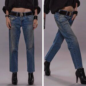 NWT R13 Boy Straight Jeans Sz 25/26/27/28 Patton Blue Stretch